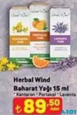 HERBAL WİND BAHARAT YAĞI 15 ML fiyat ve kampanya bilgisi